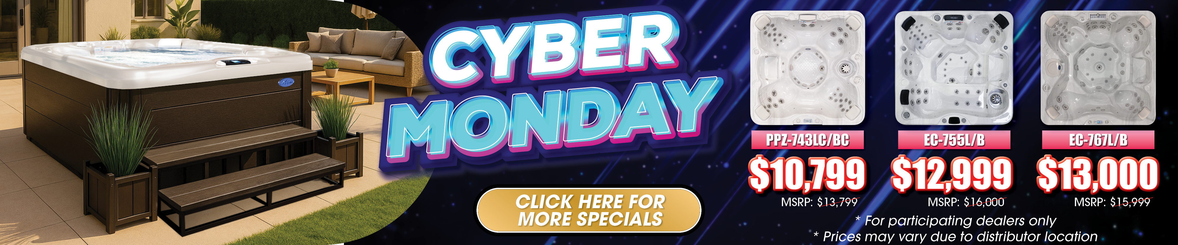 Calspas hot tub being used in a family setting - Victorville